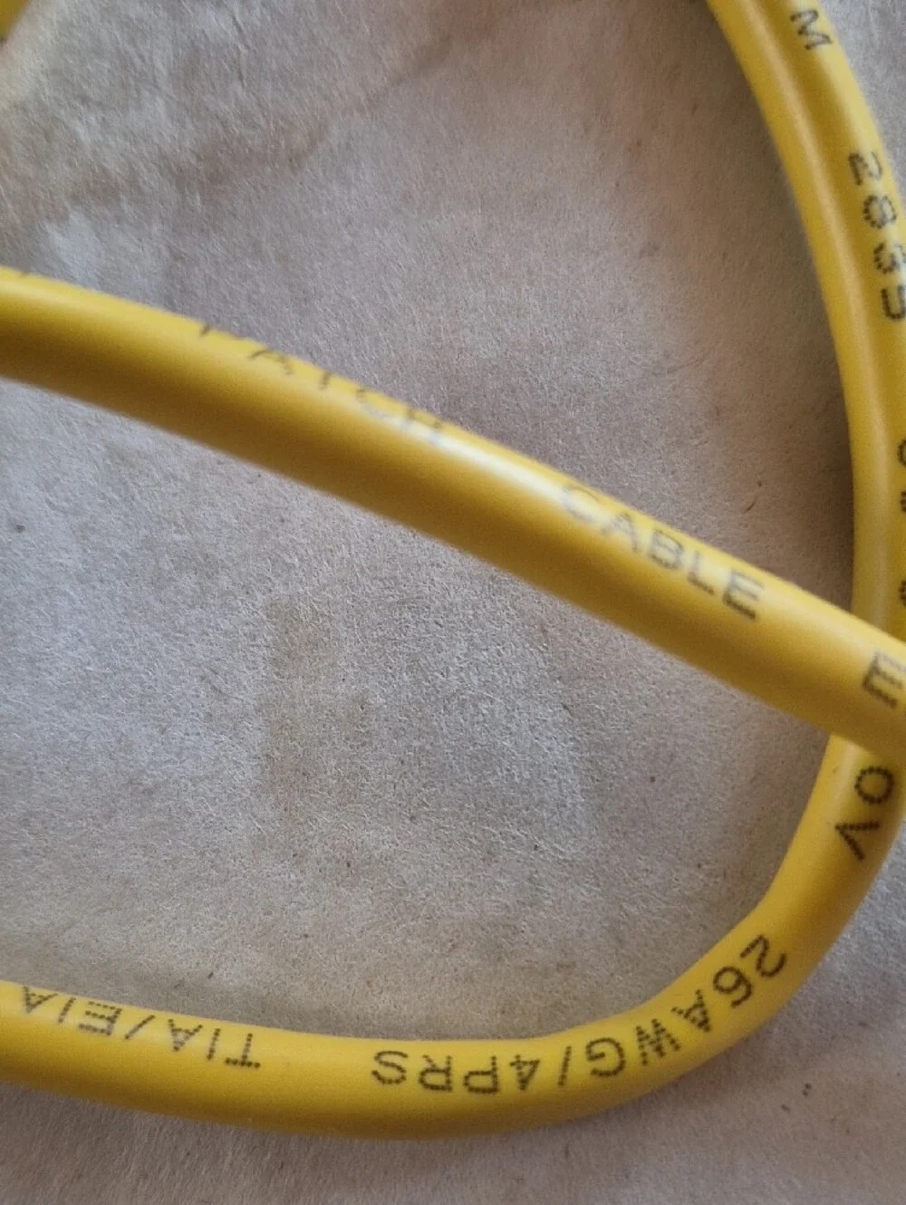 Yellow Ethernet Patch Cable - RJ45 Cat6 Network Cable